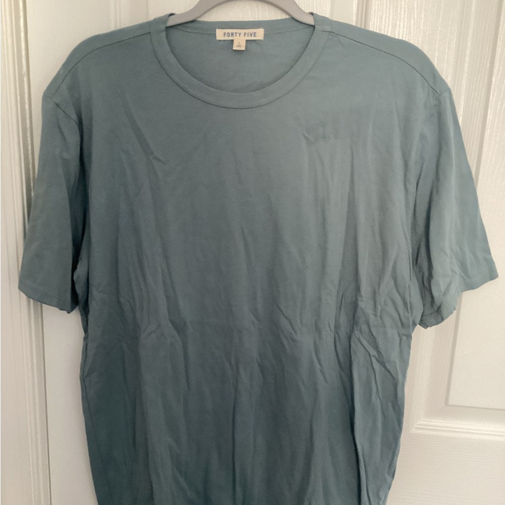 Men's Blue Crew Neck Tee